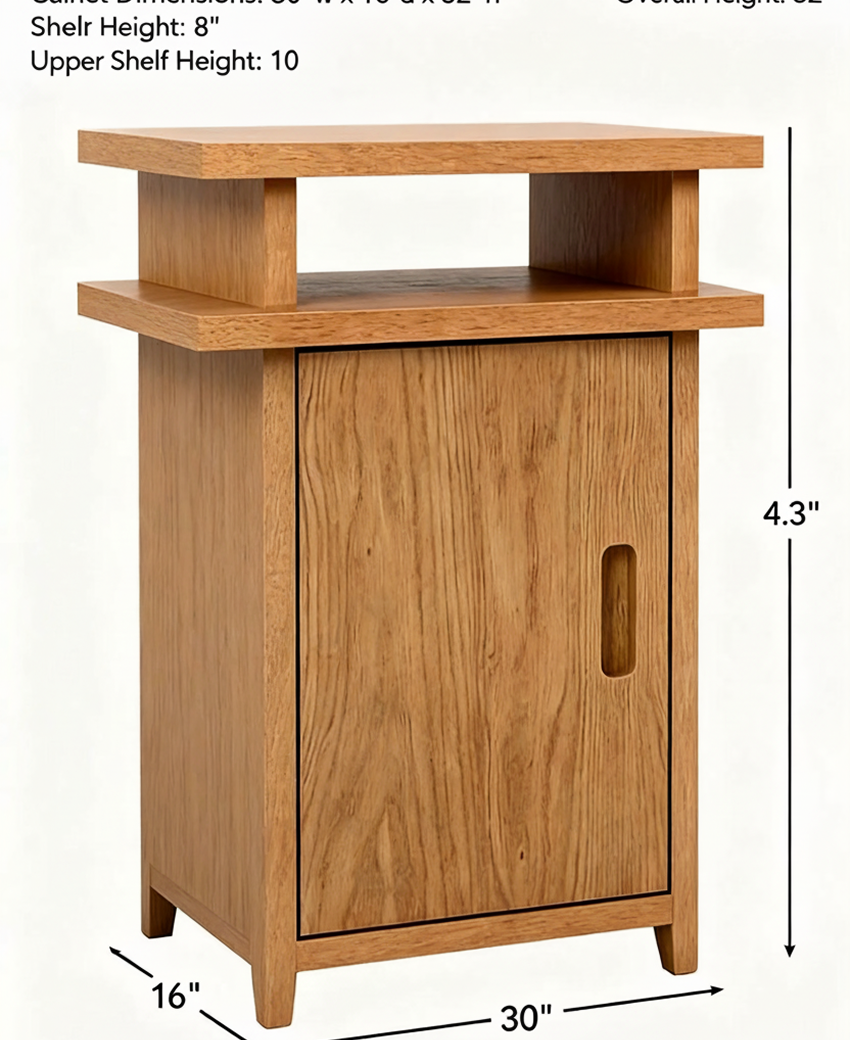 Sleep™ Cooling Gel Memory Foam Inspired Bedside Table with 10" Medium Profile Design