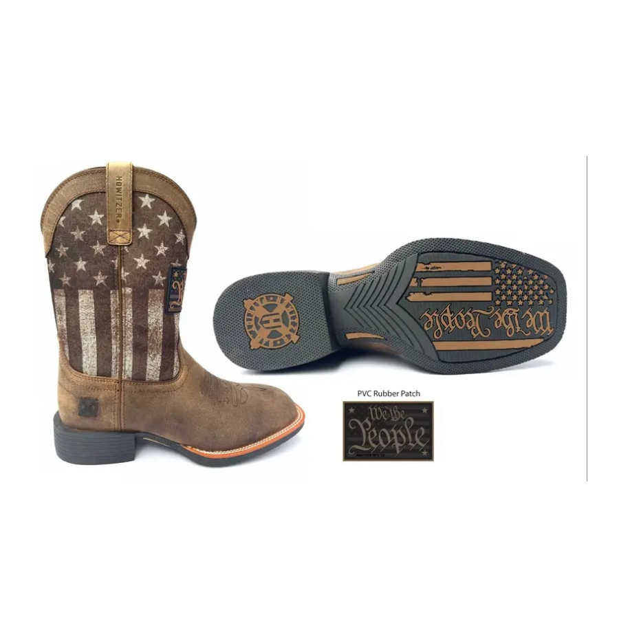 Howitzer Style Men's Boots Shoes Freedom Stamp