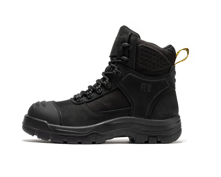 Stowe Black 7 Inch Composite Toe Leather Work Boots