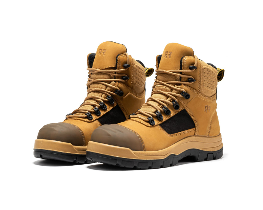 Stowe Black 7 Inch Composite Toe Leather Work Boots