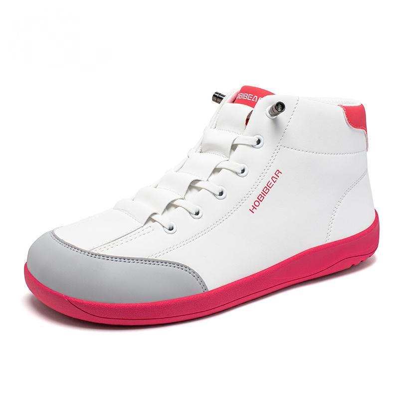 High-Top Leather Wide-toe Shoes