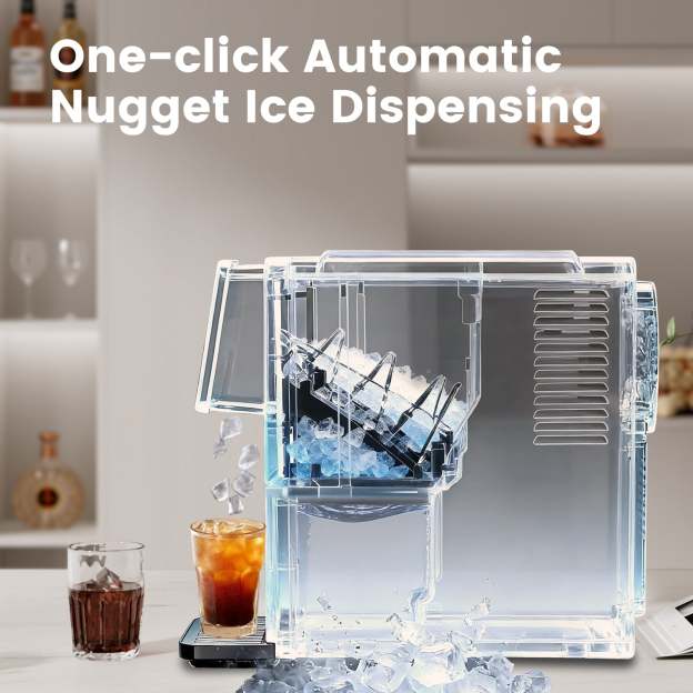 Electactic Pellets Ice Maker – 33 lbs ice capacity in 24 hours, self-cleaning, 1.8L water tank