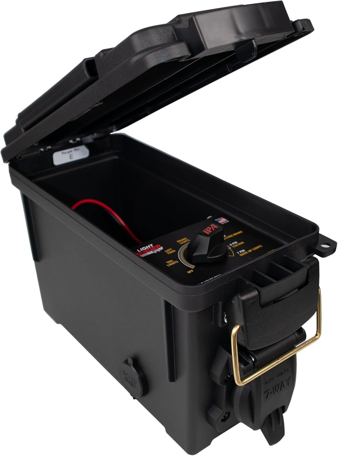 Innovative Products of America Light Ranger MUTT: USA Made Universal Portable and Water-Resistant Trailer Light Tester with 7-Way Spade Pin Style with Adapter