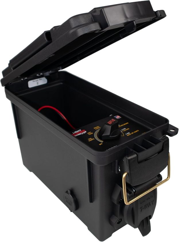 Innovative Products of America Light Ranger MUTT: USA Made Universal Portable and Water-Resistant Trailer Light Tester with 7-Way Spade Pin Style with Adapter