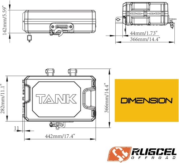 RUGCEL WINCH Portable Winch 12V DC Electric Utility winch,4500lb/2041kg Single Line Pull with Steel Mounting Plate, Integrated Hawse Fairlead and Synthetic Rope,Infrared remote control,atv utv winch