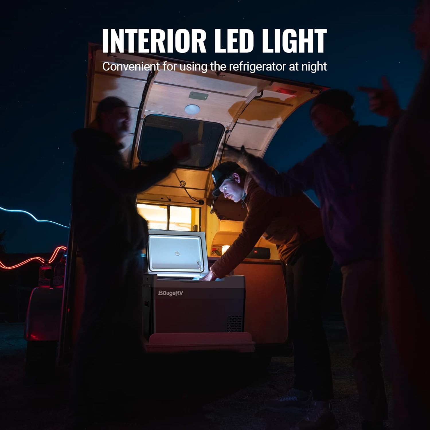 BougeRV 12V 30 Quart Refrigerator, CRPRO VIP, Compressor Electric Cooler with 12V/24 DC, 110-240 AC for Outdoor Camping Overlanding Truck RV SUV Van