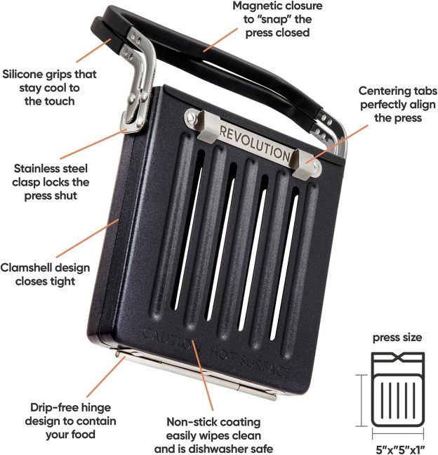 Revolution R180 Connect Plus Smart Toaster with Touchscreen (Bundle with Toastie Press & Warming Rack) Choose from 40+ Bread Types, 7 Browning Levels, & Toastie Press Mode