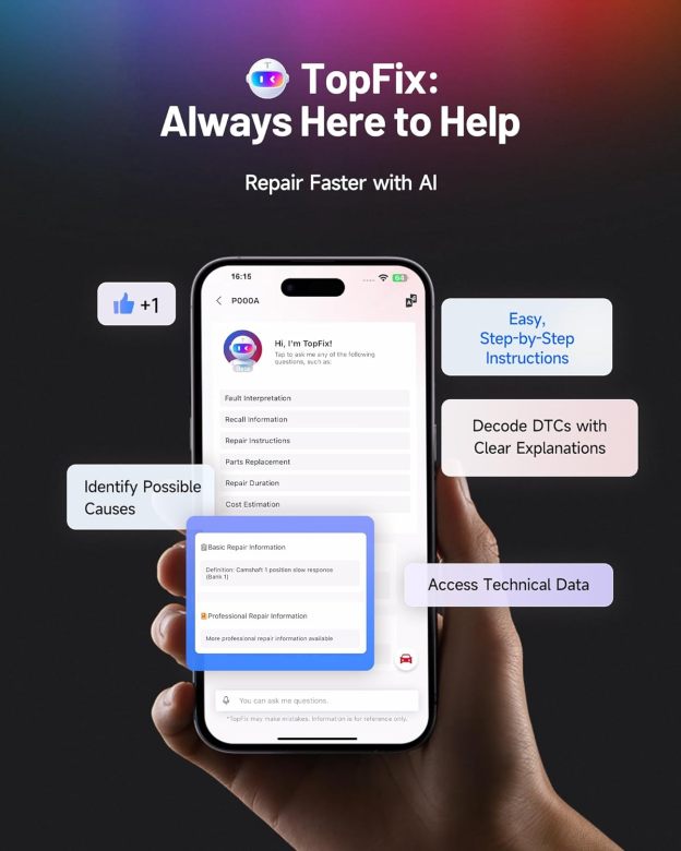 TOPDON Topscan Master OBD2 Scanner Bluetooth, 2026 Wireless Bidirectional Scan Tool, All System Diagnostic Tool for iOS & Android, 30+ Resets, FCA AutoAuth, CAN-FD/DoIP, Upgraded Version of TopScan