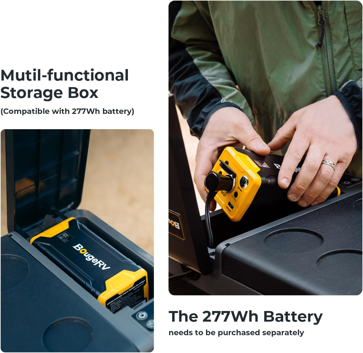 BougeRV 12V 30 Quart Refrigerator, CRPRO VIP, Compressor Electric Cooler with 12V/24 DC, 110-240 AC for Outdoor Camping Overlanding Truck RV SUV Van