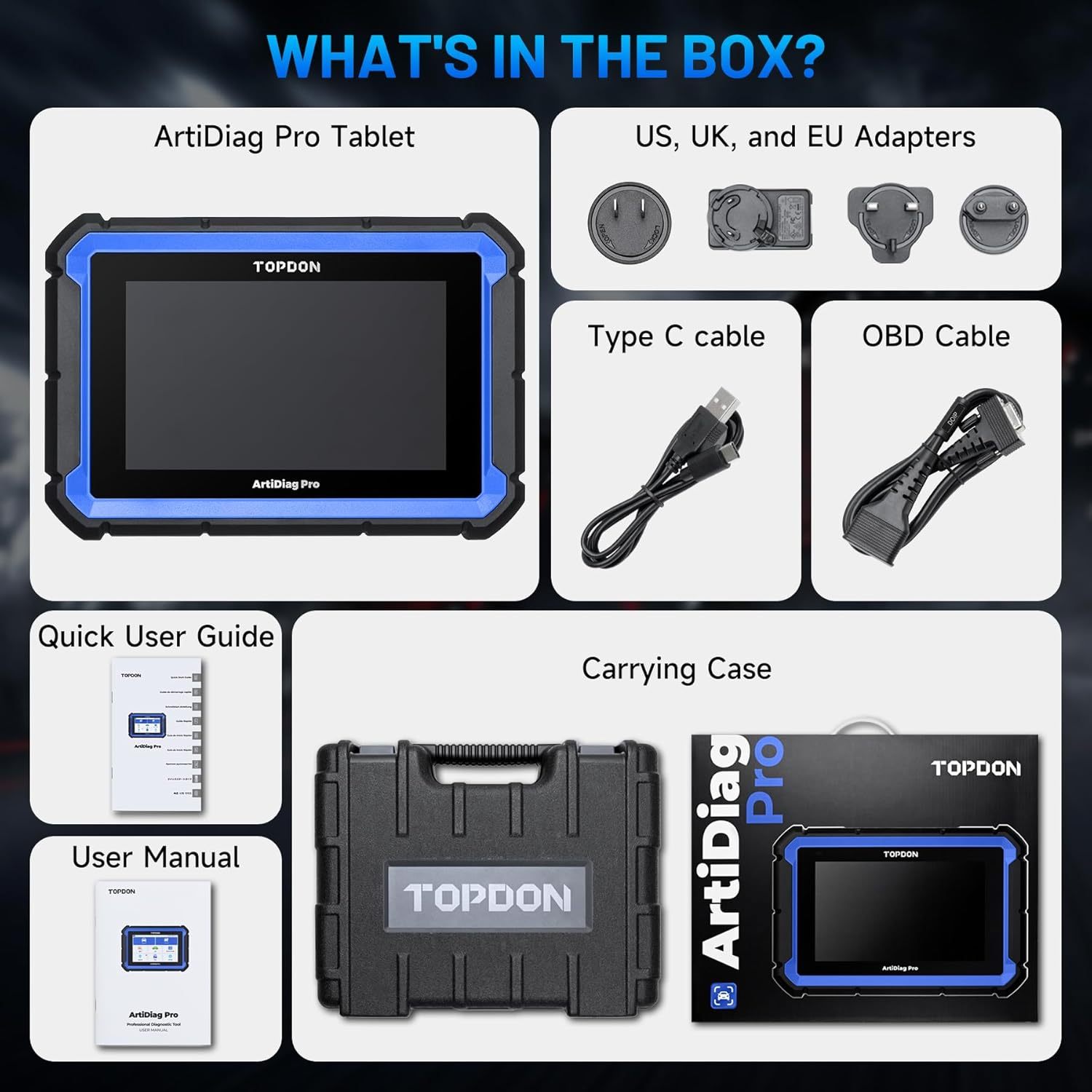 TOPDON ArtiDiag Pro OBD2 Scanner Diagnostic Tool, Bidirectional Scan Tool with ECU Coding, 35+ Services, V.A.G Guided, FCA SGW, Can FD DoIP/All System Diagnosis