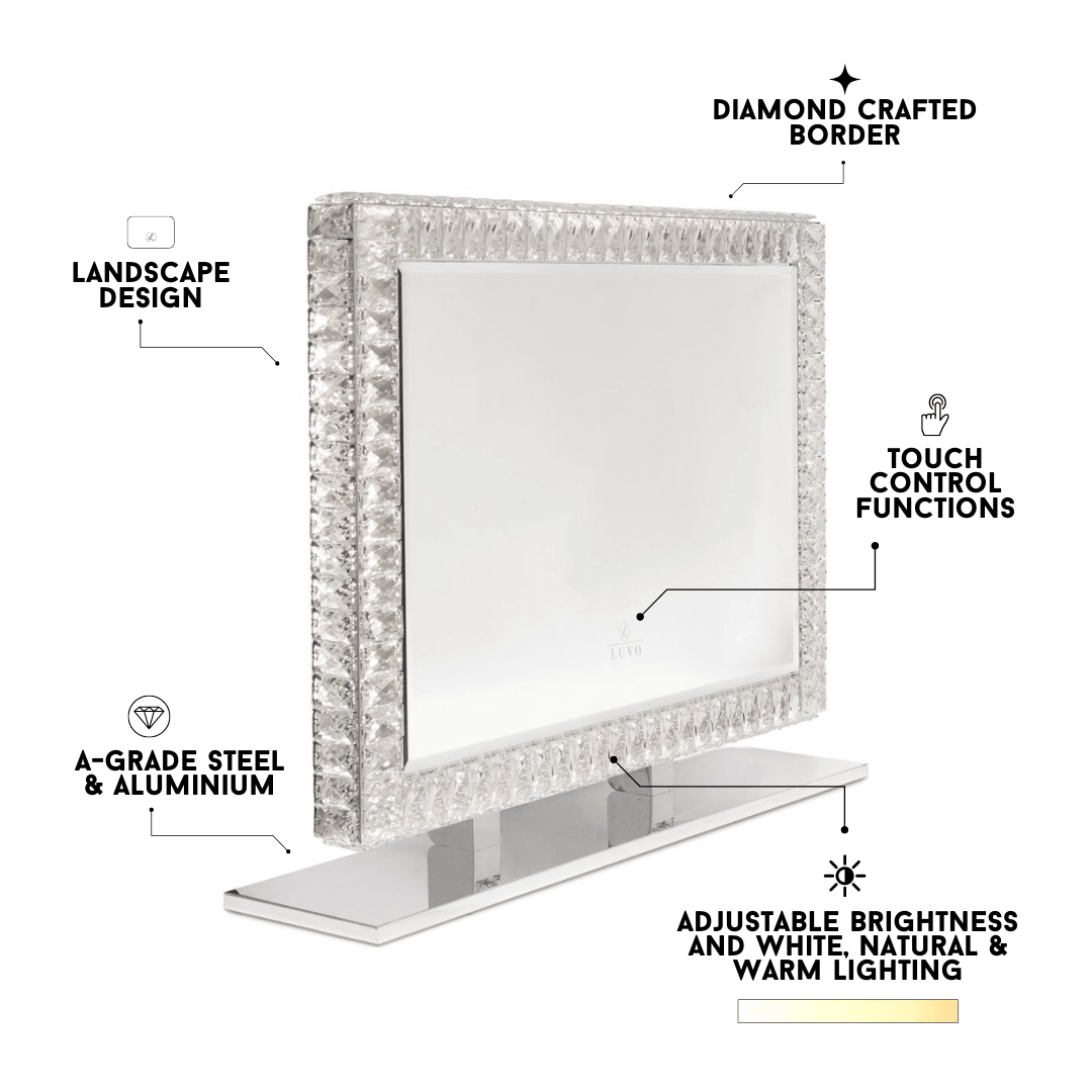 Diamond Vanity Mirror - Original - Luvo Store -  Vanity Mirrors