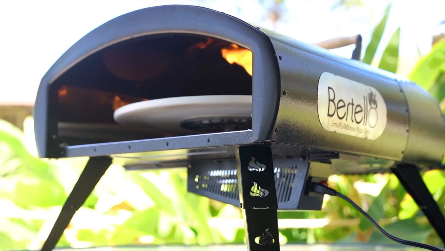 New Year Sale! - $200 Off – Bertello SimulFIRE 16” Rotating Outdoor Pizza Oven