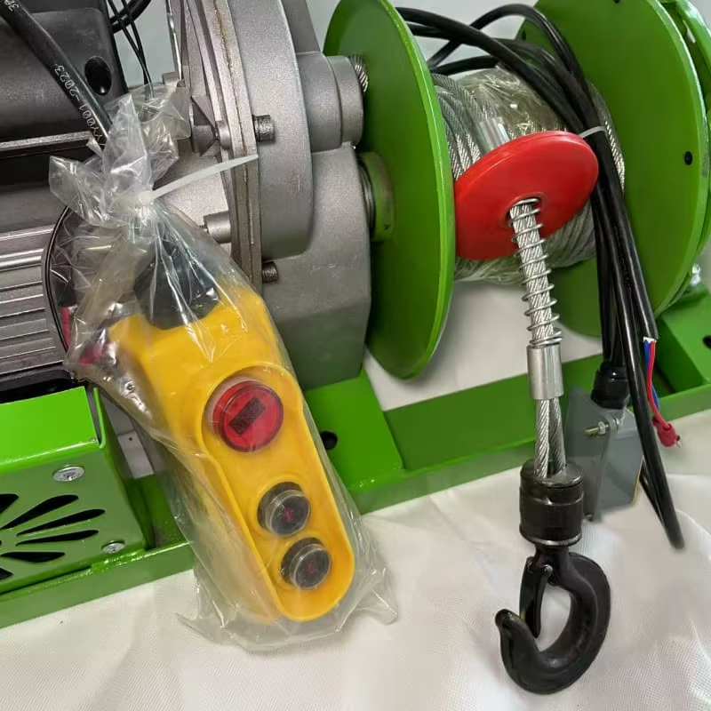 Industrial Electric Hoist 500kg High-Speed Pulley Heavy Duty Lifting CE Certified Winch Overhead Crane Workshop Hoist