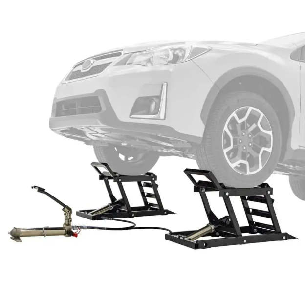 🔥Best seller  🚗Per Pair Capacity Hydraulic Underbody Access Car Lift with Ramp - 3,000 lbs