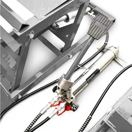 🔥Best seller  🚗Per Pair Capacity Hydraulic Underbody Access Car Lift with Ramp - 3,000 lbs