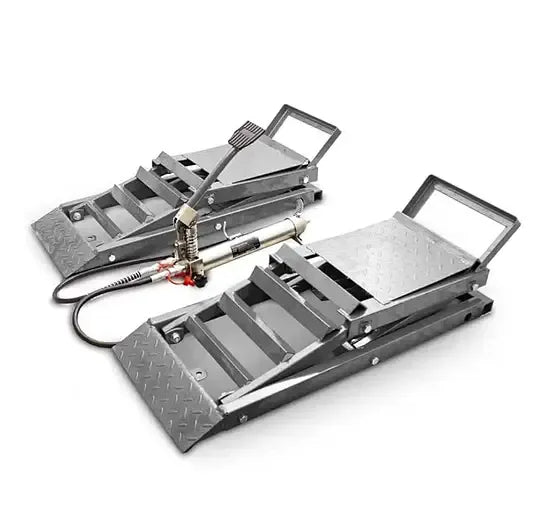 🔥Best seller  🚗Per Pair Capacity Hydraulic Underbody Access Car Lift with Ramp - 3,000 lbs