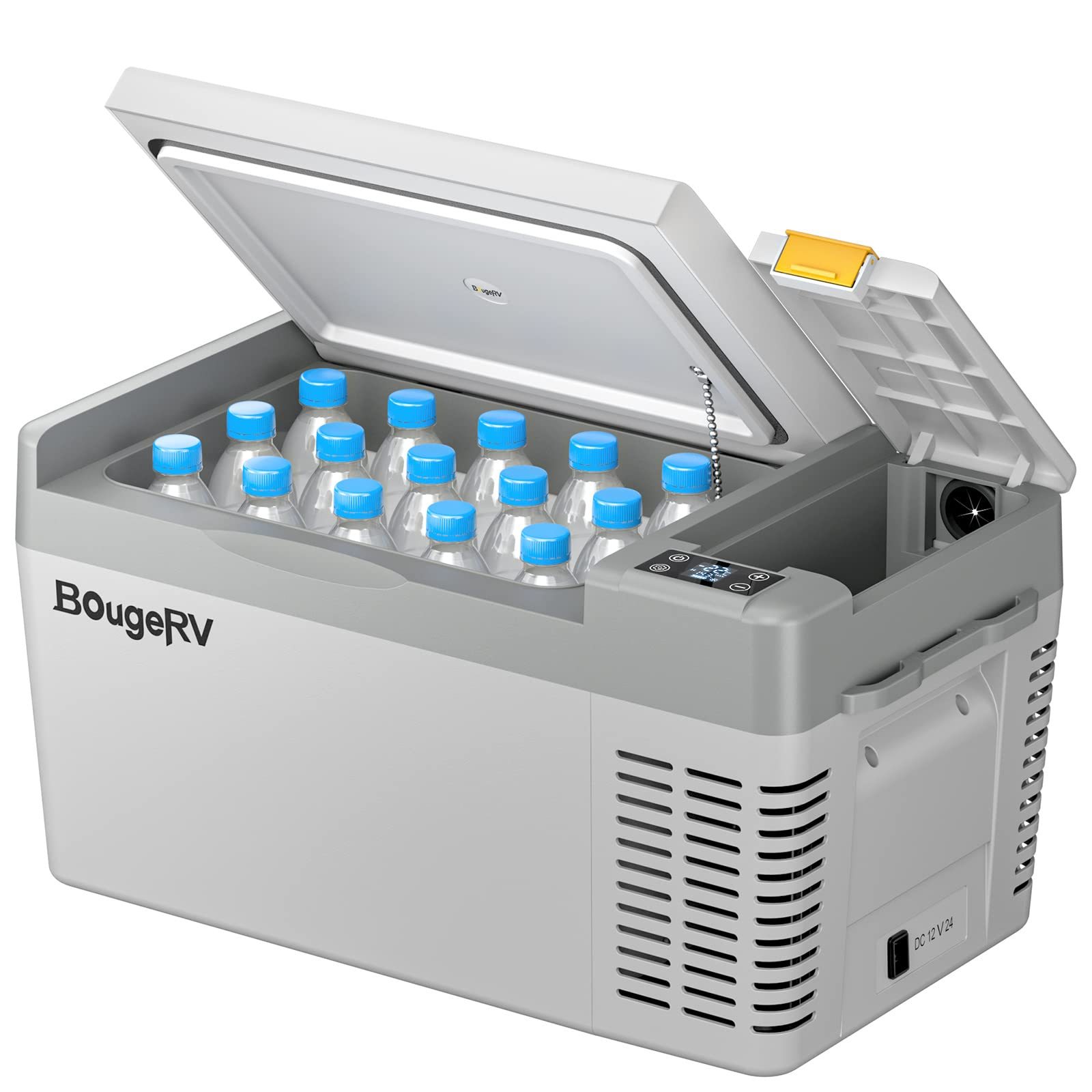 BougeRV 12V 30 Quart Refrigerator, CRPRO VIP, Compressor Electric Cooler with 12V/24 DC, 110-240 AC for Outdoor Camping Overlanding Truck RV SUV Van