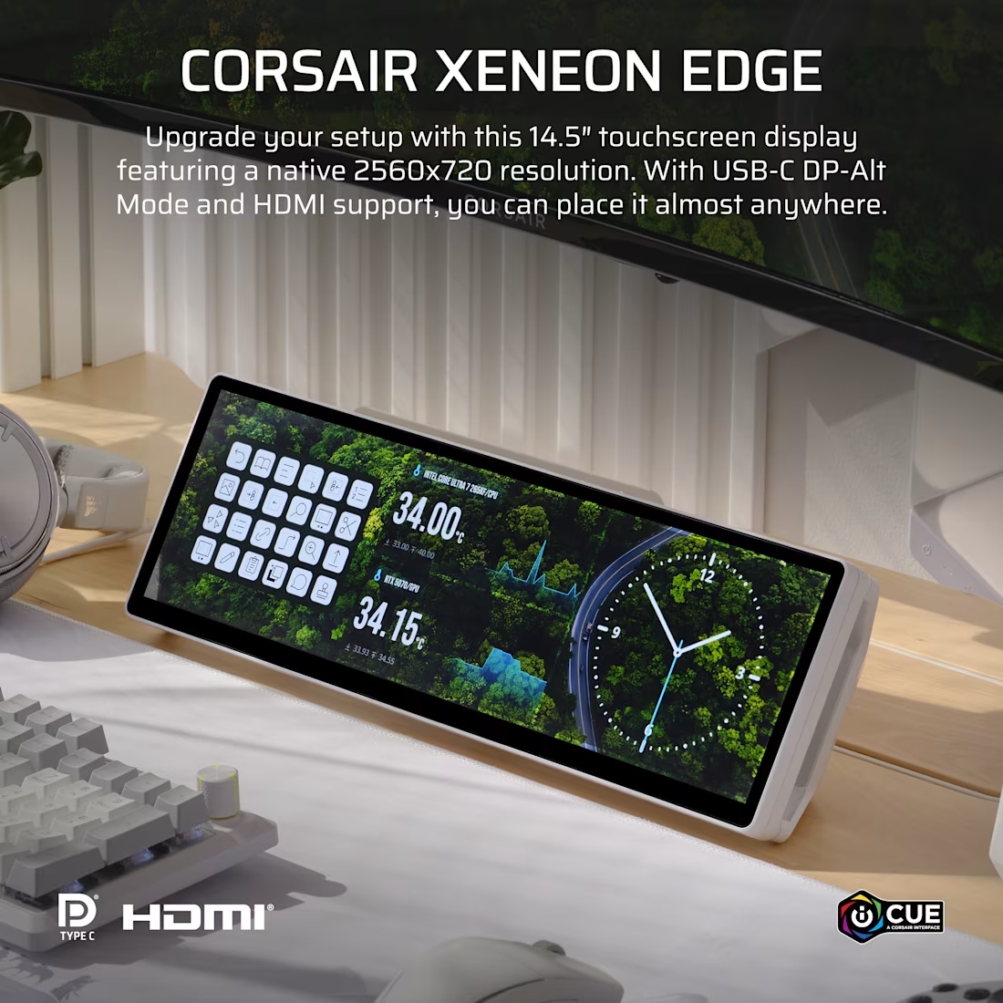 CORSAIR XENEON EDGE 14.5" LCD Touchscreen