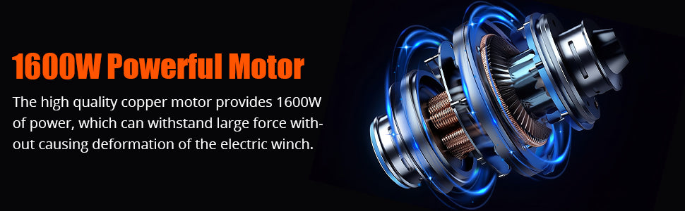 1760lbs Electric Hoist, 1600W, 39FT Lift, Remote, for Warehouse