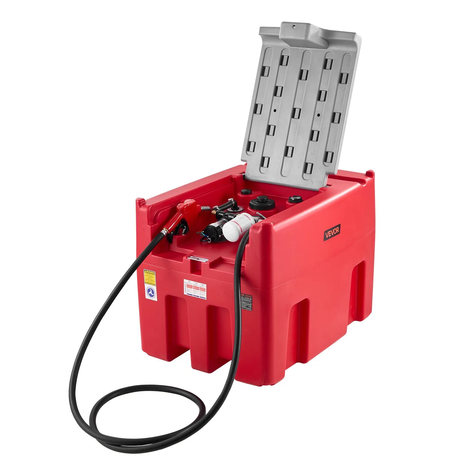 ⛽VEVOR 116-Gallon Plastic Diesel Fuel Can 2-gpm Manual Fuel Pump