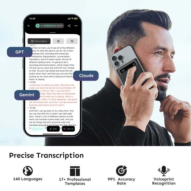 UMEVO Note Plus - AI Voice Recorder: Voice Transcription & Summary