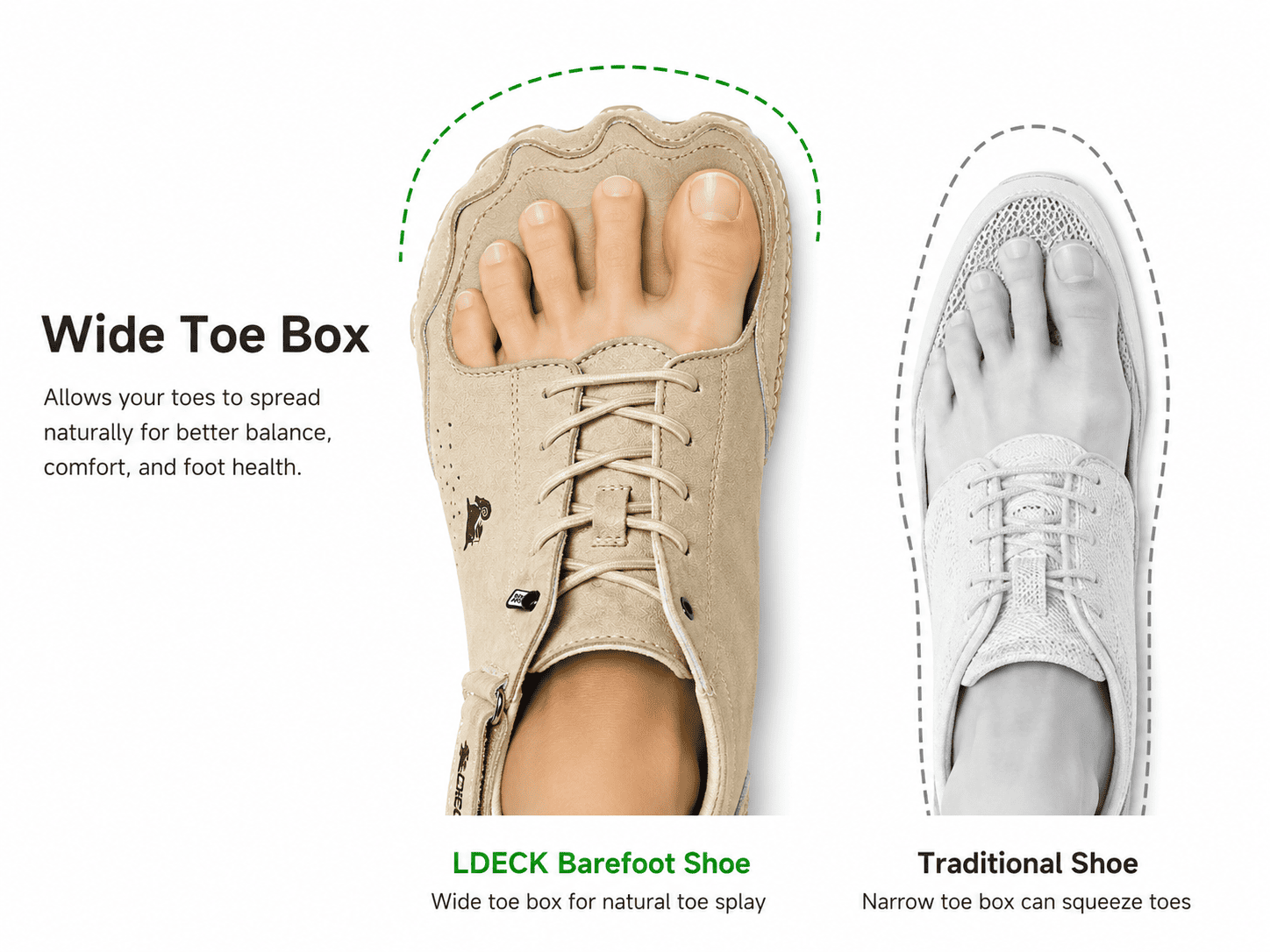 Anatomical Fit Wide Toe Box — Klynein™