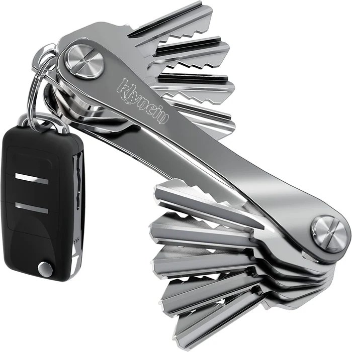 klynein Classic Carbon Fiber 3k | Original Compact Key Organizer | Holds Up To 14 Keys
