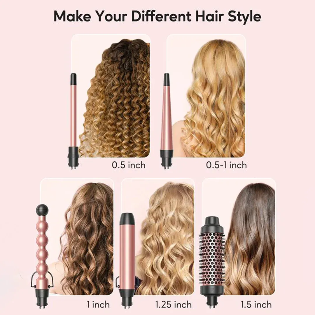 Multi Curl 5-in-1 Curling Wand Set