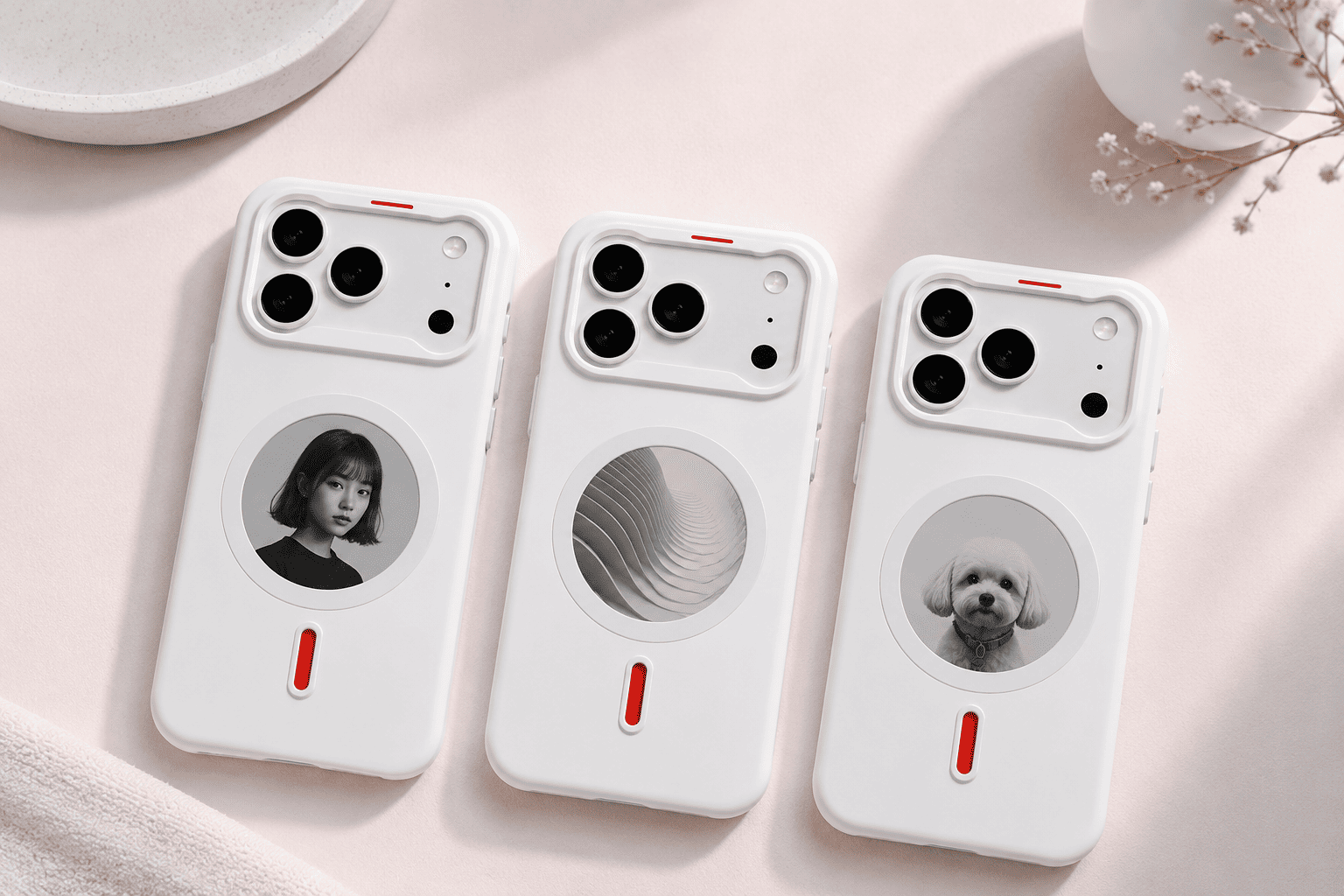 Three Klynein cases each showing a different design