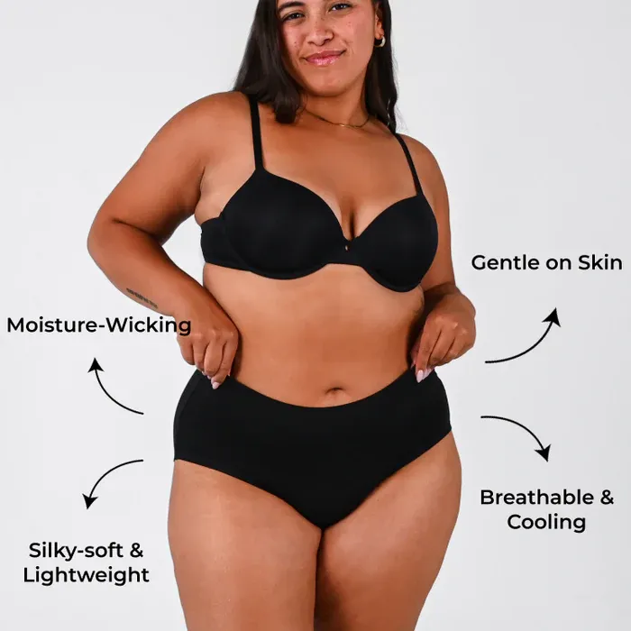 Bamboo-Fiber Ultra-Soft & Breathable Panties (Full Brief)