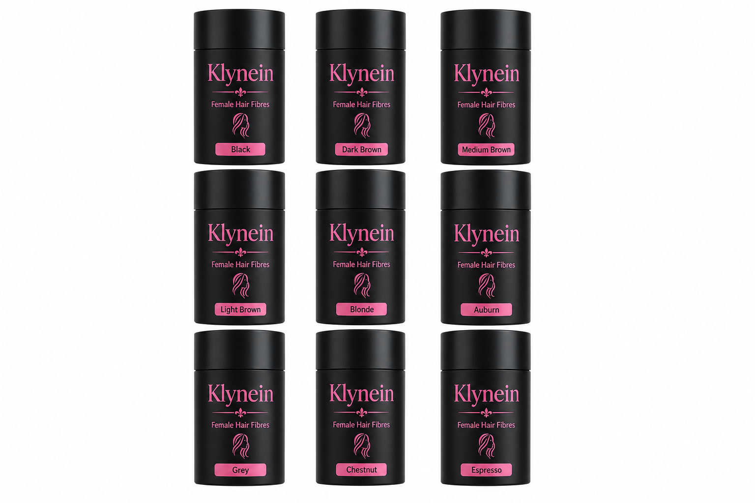 Klynein Female Hair Fibres - All Colors
