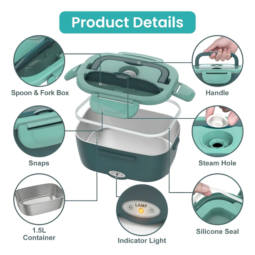 LunchBlock™ Electric Lunch Box