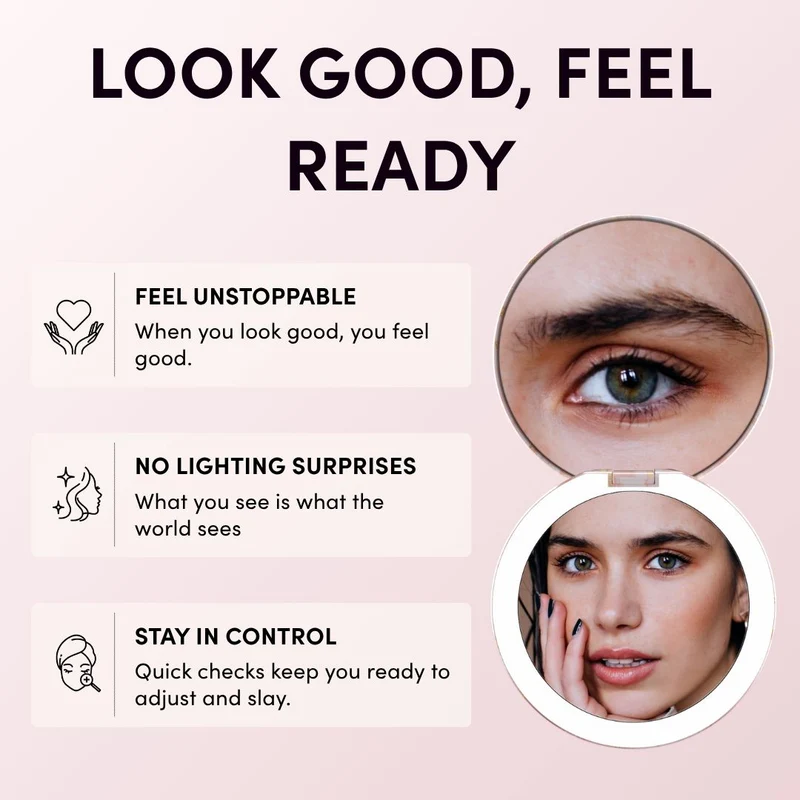 Taylor Lighted Compact Mirror