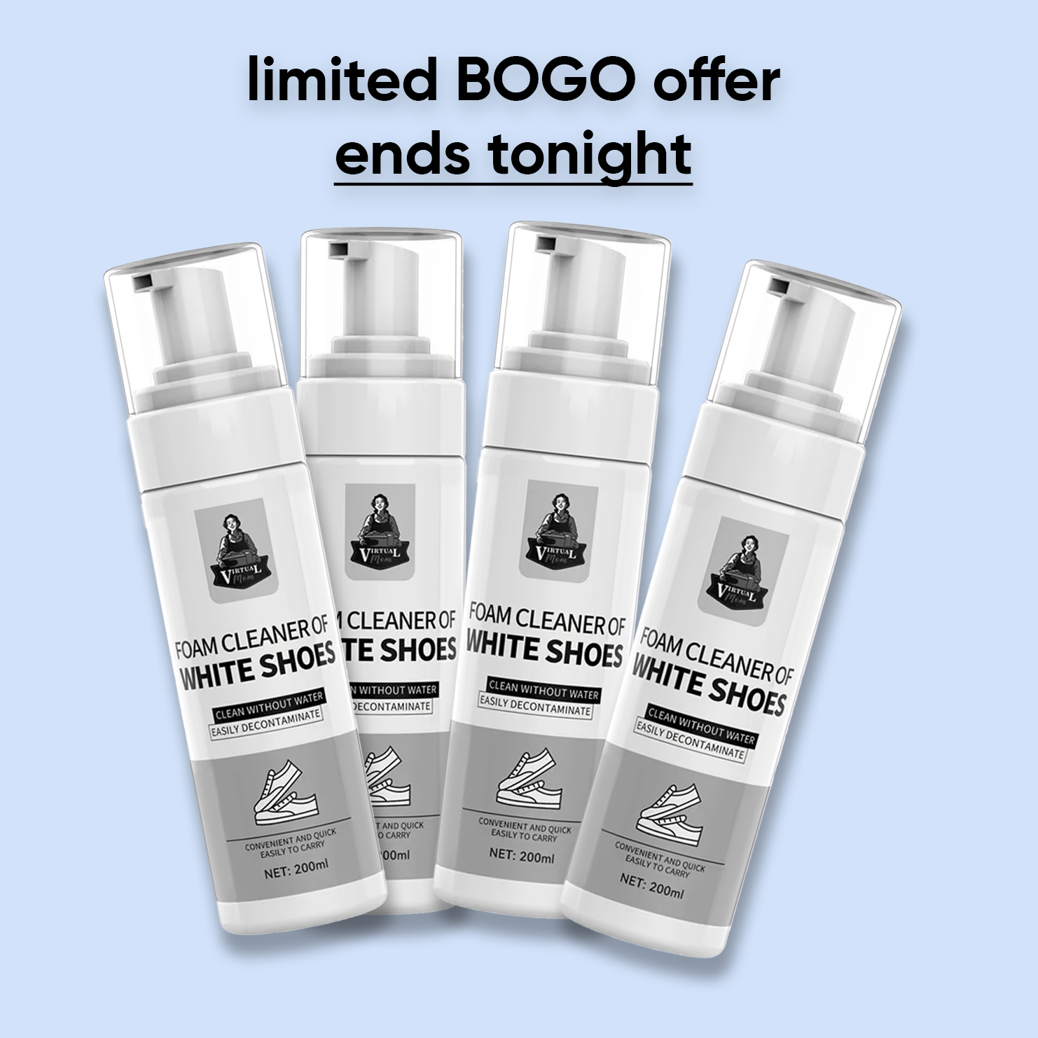 uncloud - water-free foam shoe cleaner