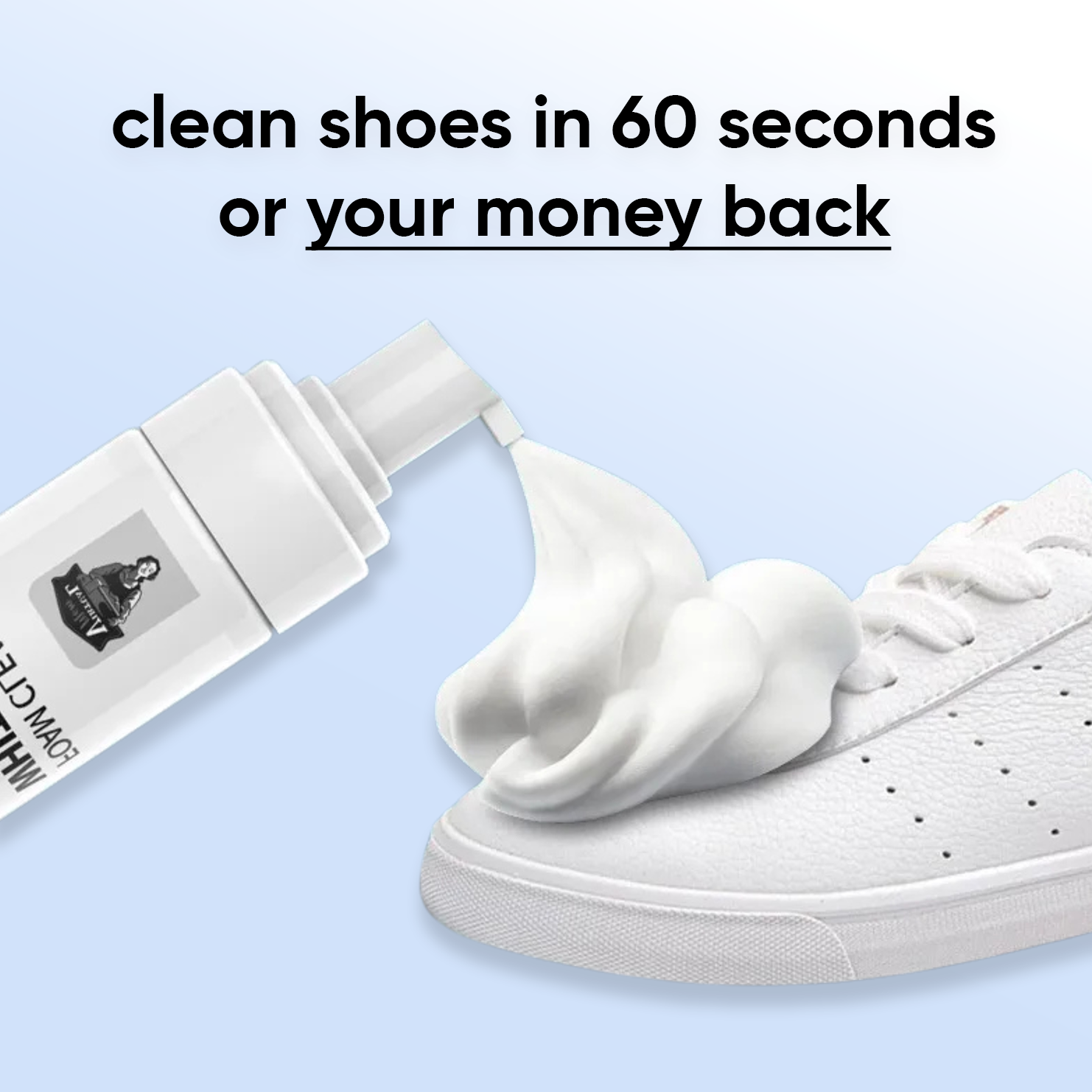 uncloud - water-free foam shoe cleaner