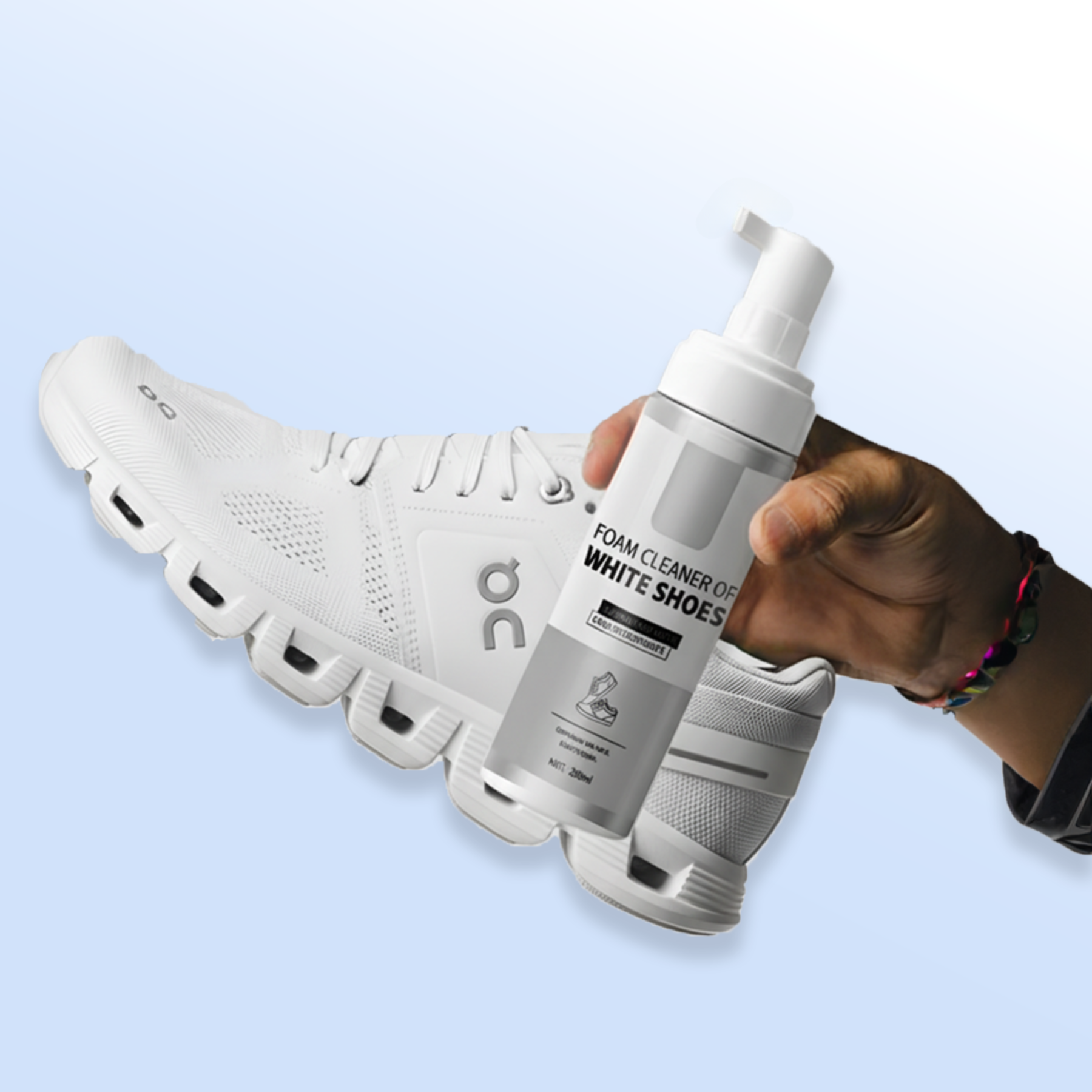 uncloud - water-free foam shoe cleaner