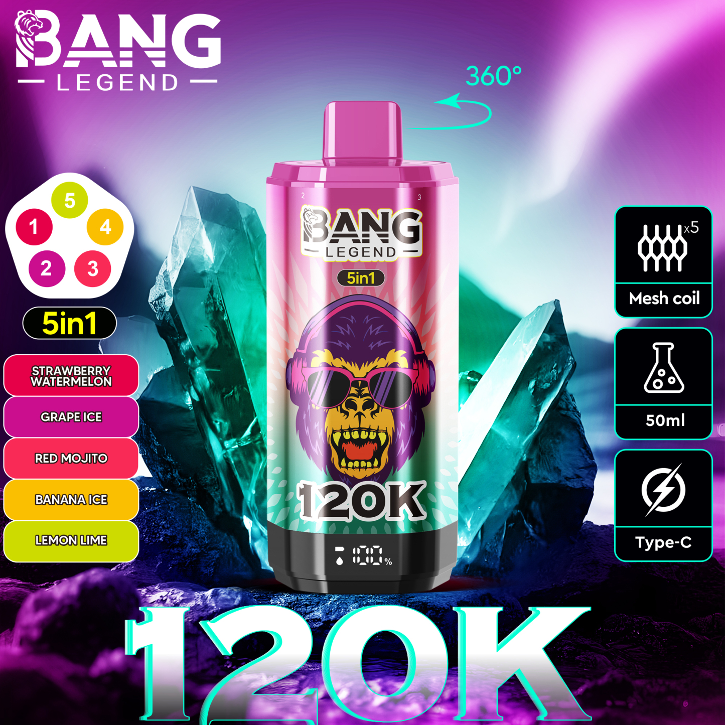 Bang 120000 puffs DSK060 in stock 10pcs/set