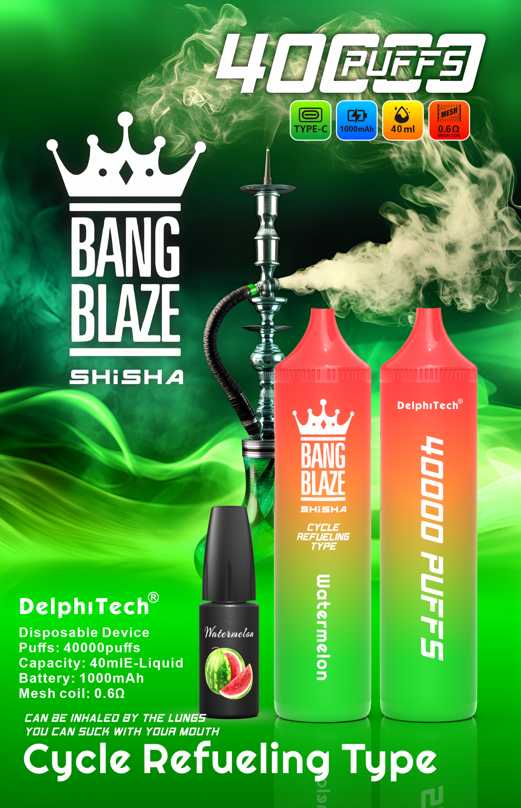 BANGBLAZE 40000puffs DSK040 in stock 10pcs/set