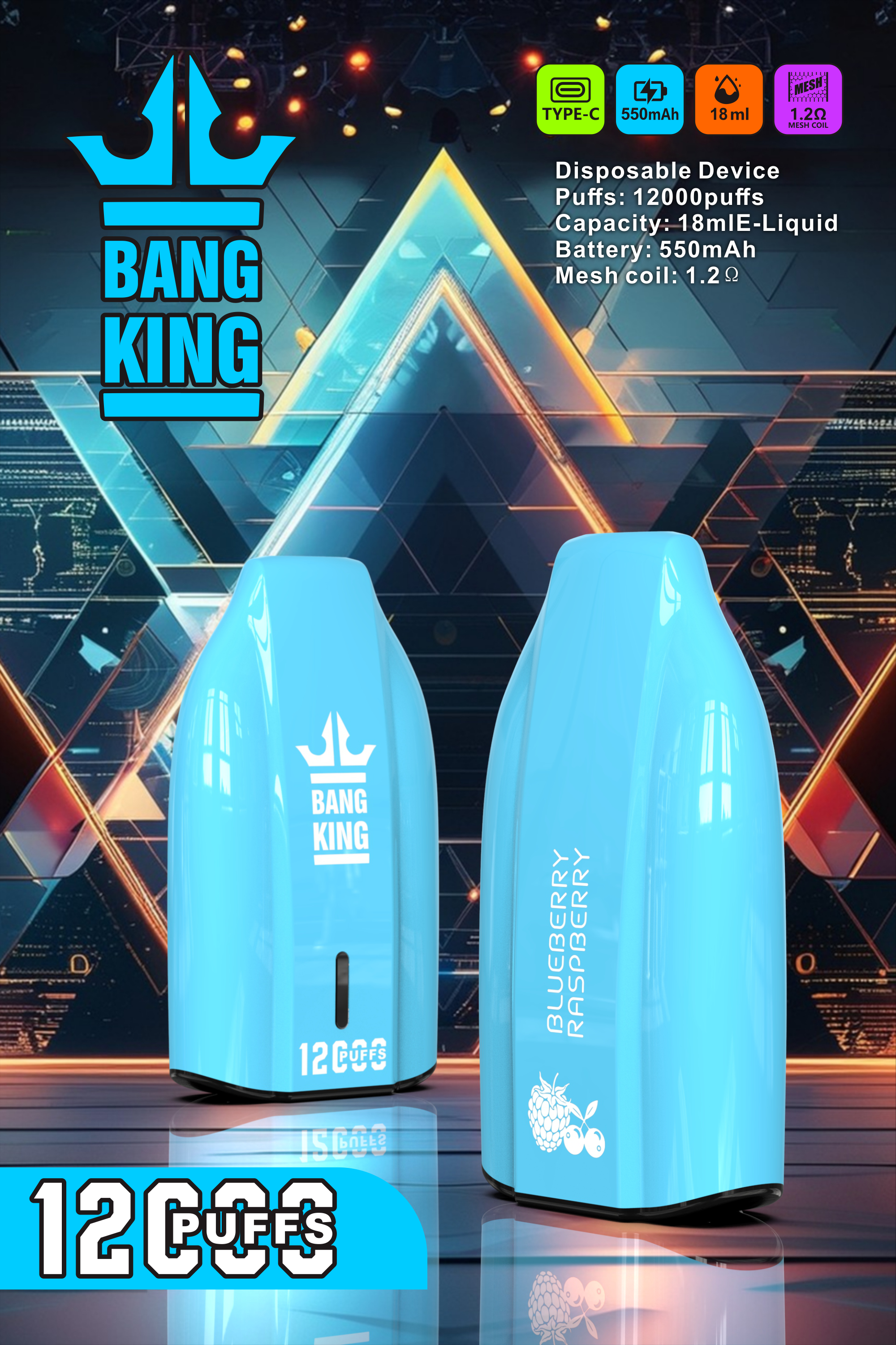 BANG KING 12000 PUFFS  DSK029 in stock 10pcs/set