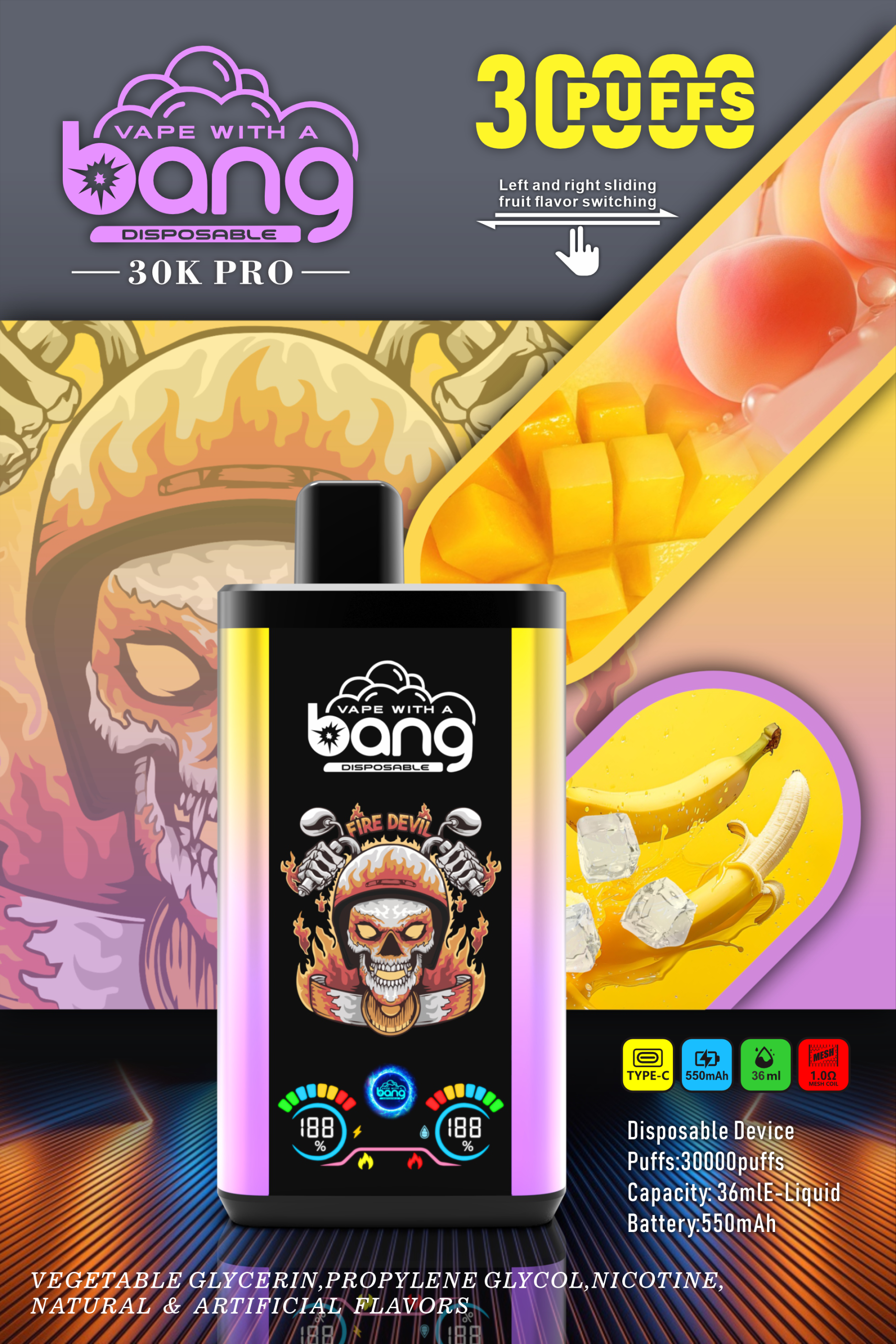 BANG 30000 PUFFS  DSK018 in stock 10pcs/set