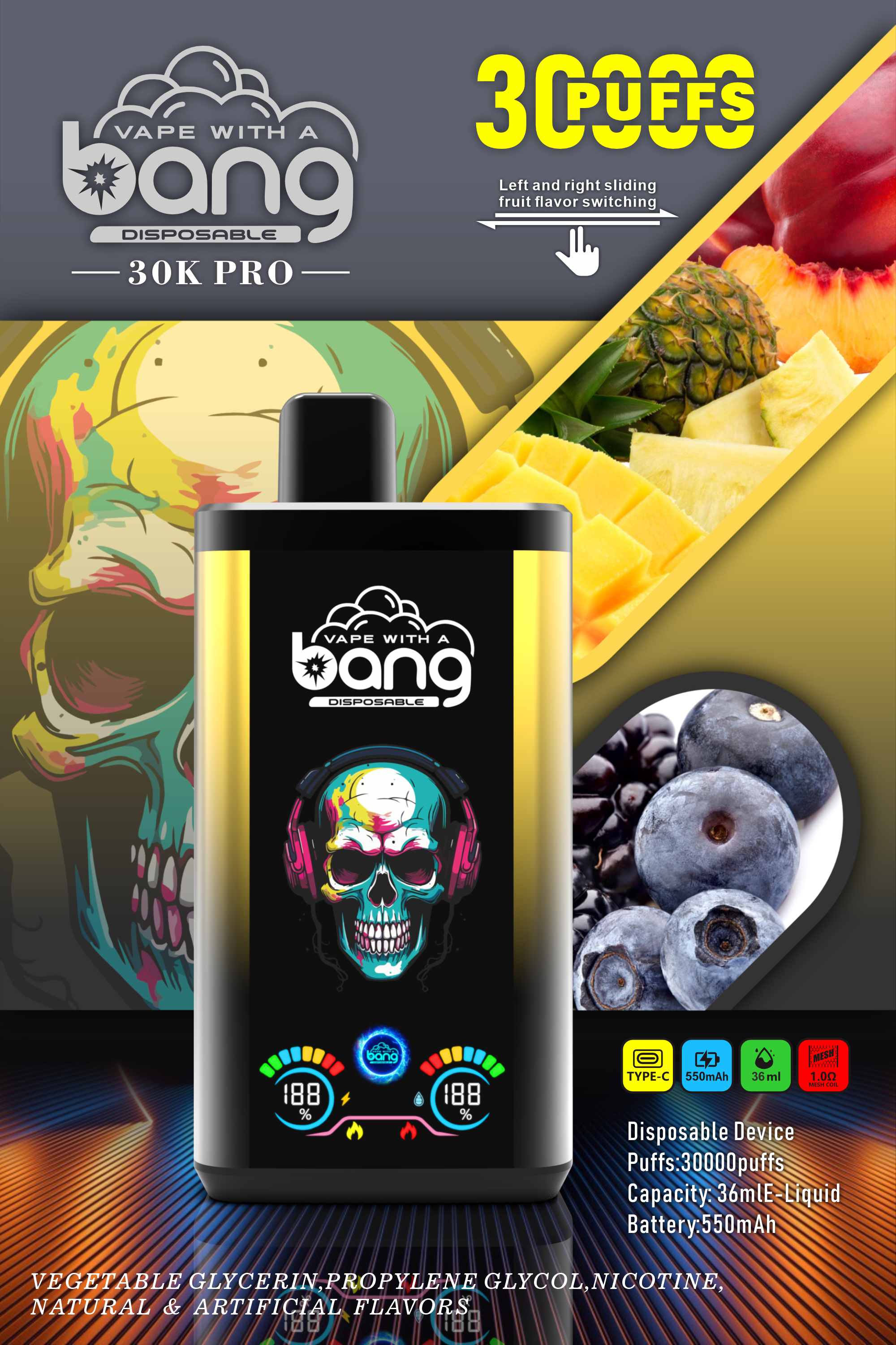 BANG 30000 PUFFS  DSK018 in stock 10pcs/set