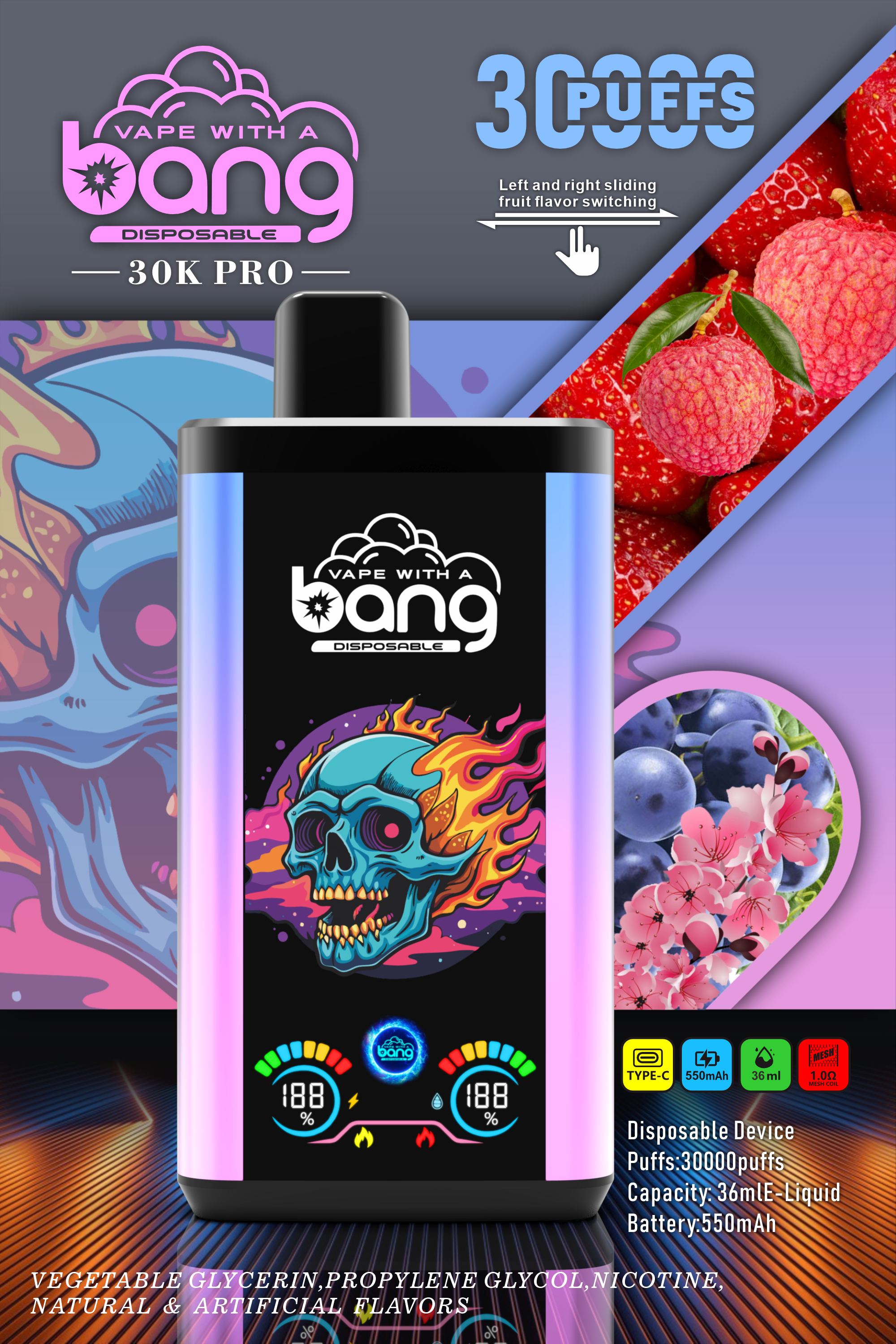 BANG 30000 PUFFS  DSK018 in stock 10pcs/set