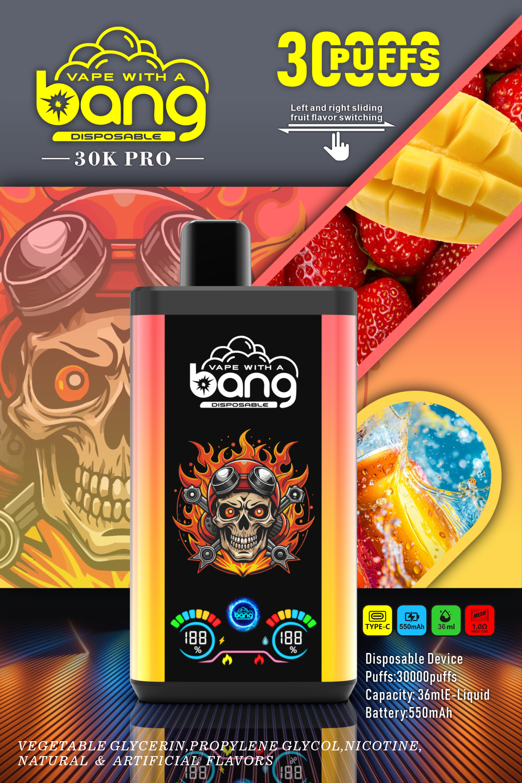 BANG 30000 PUFFS  DSK018 in stock 10pcs/set