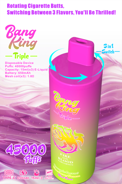 BANGKING 45000PUFFS  DSK043 in stock 10pcs/set 3 in 1