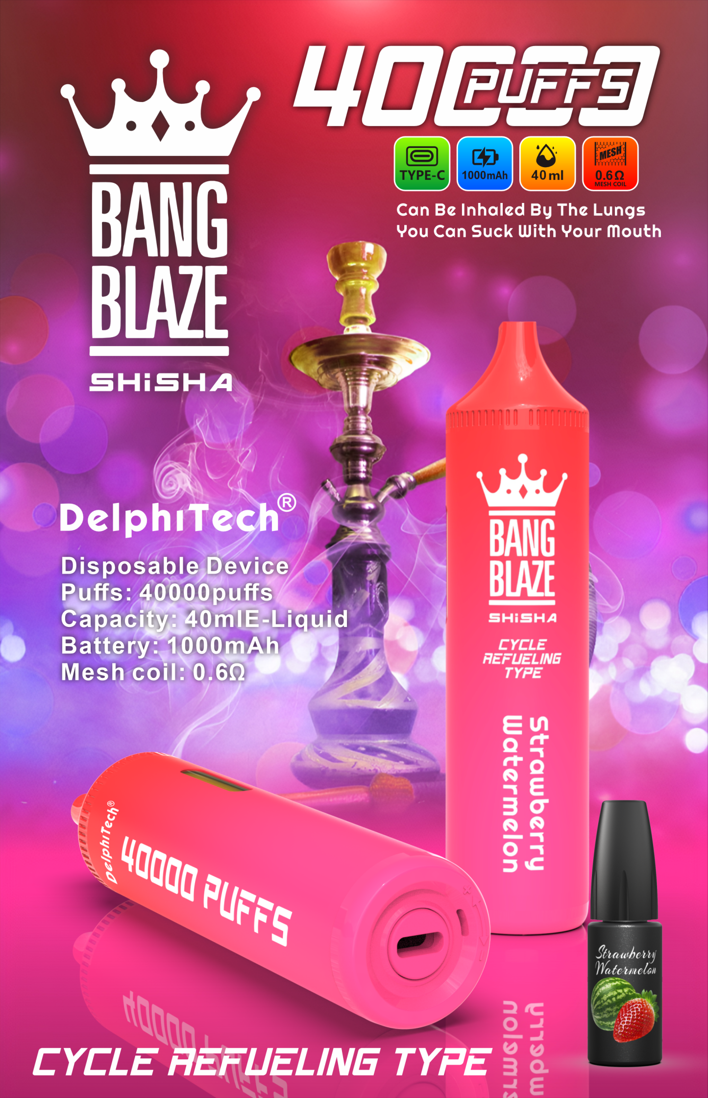 BANGBLAZE 40000puffs DSK040 in stock 10pcs/set