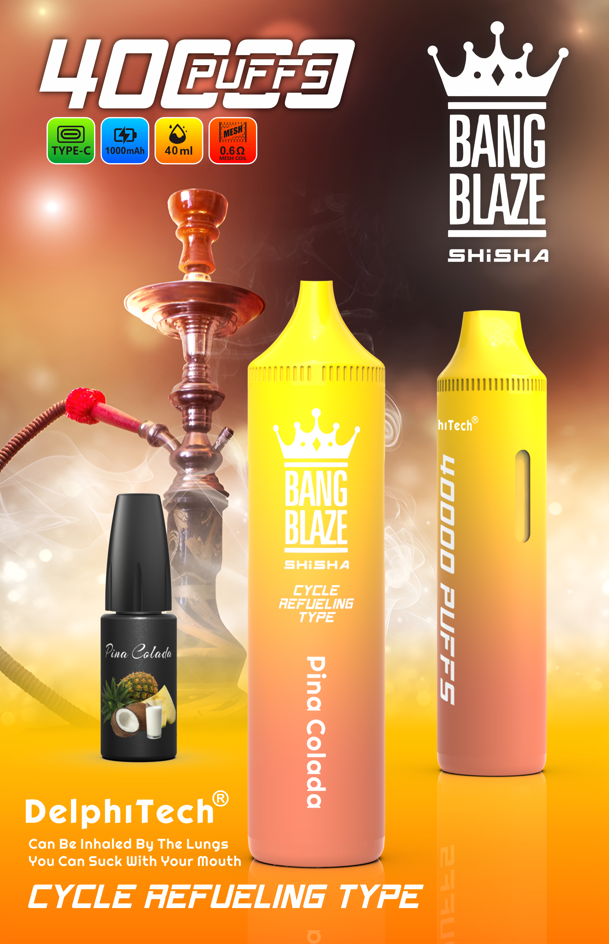 BANGBLAZE 40000puffs DSK040 in stock 10pcs/set