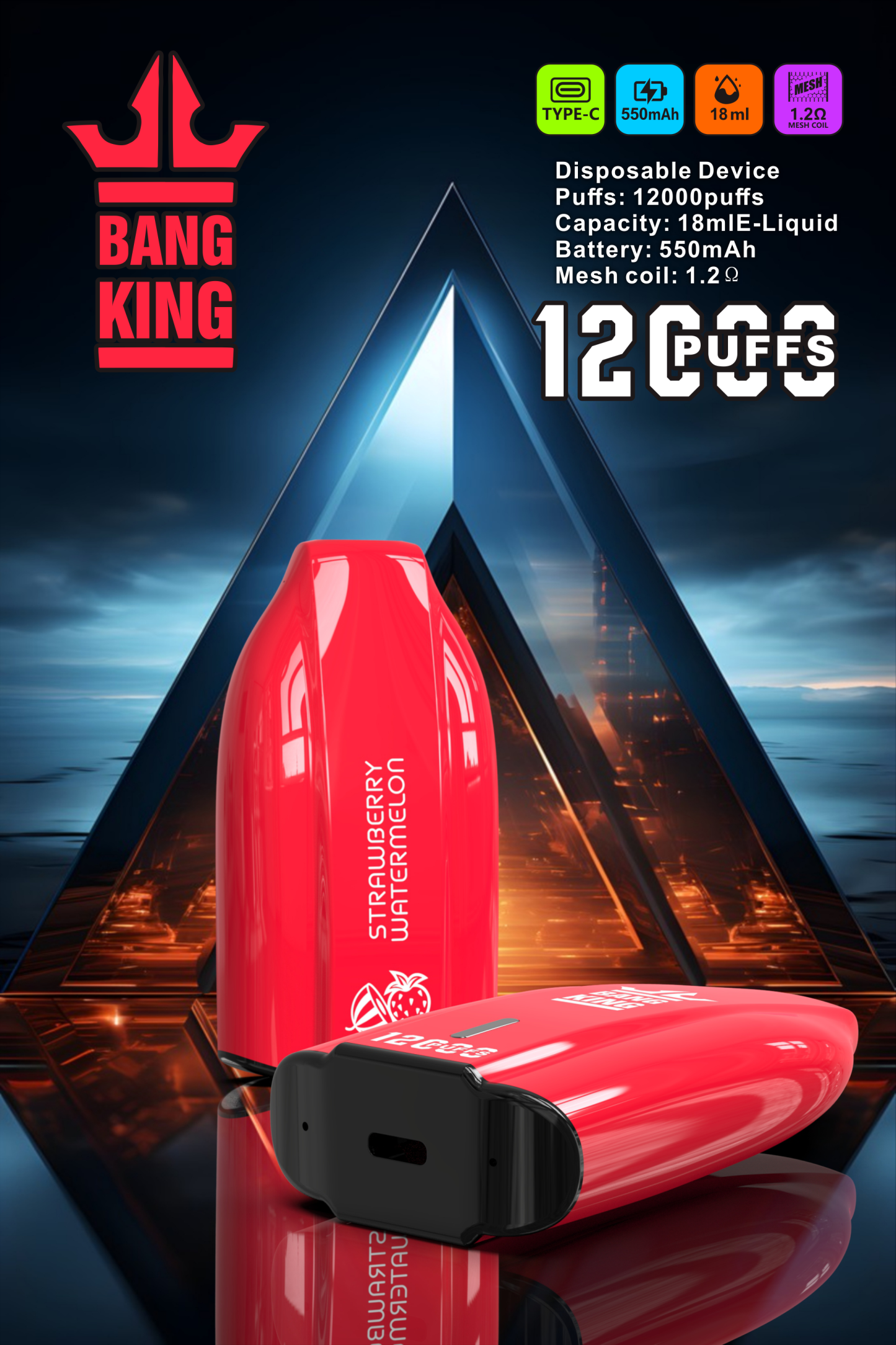 BANG KING 12000 PUFFS  DSK029 in stock 10pcs/set