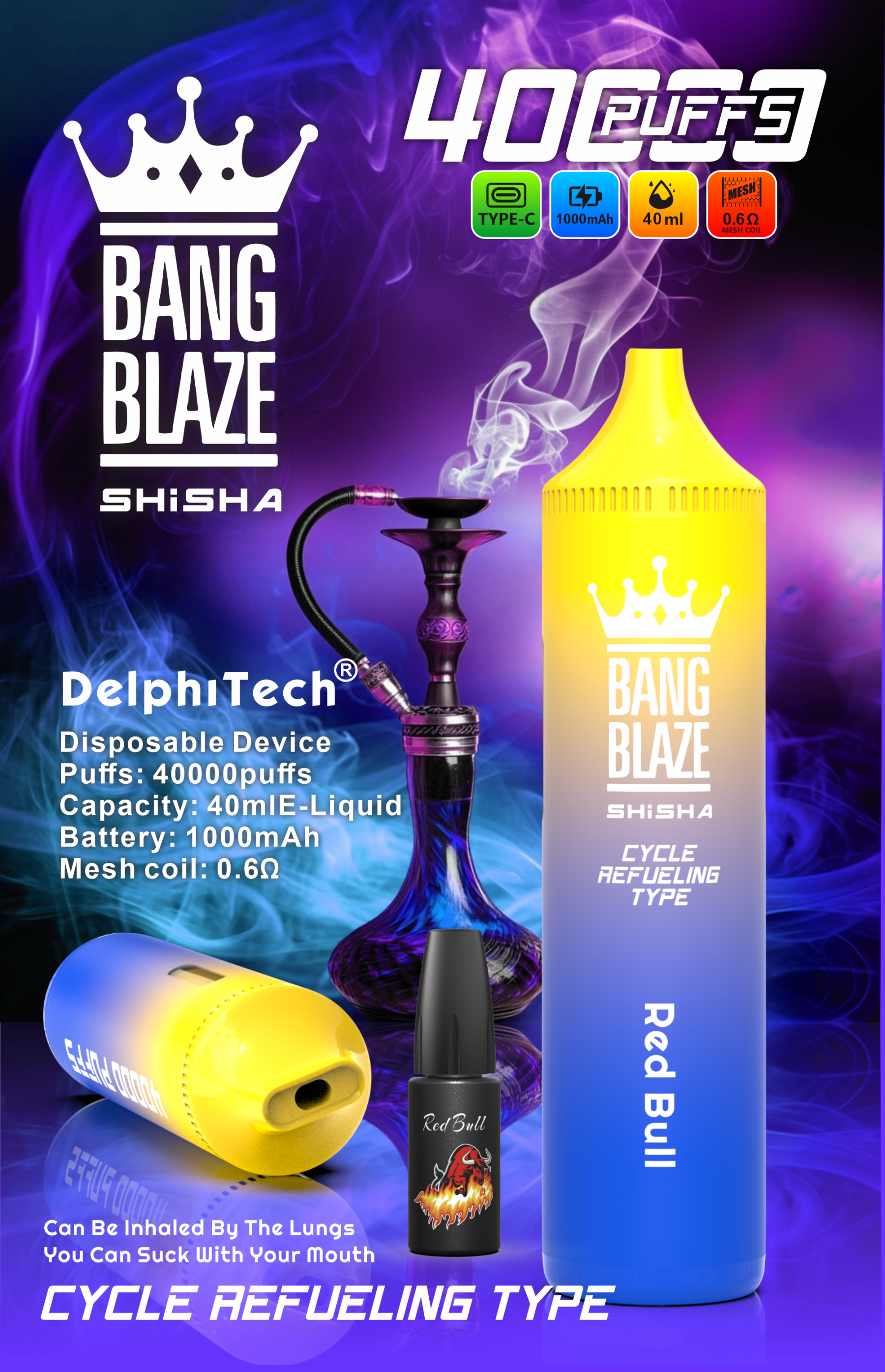 BANGBLAZE 40000puffs DSK040 in stock 10pcs/set