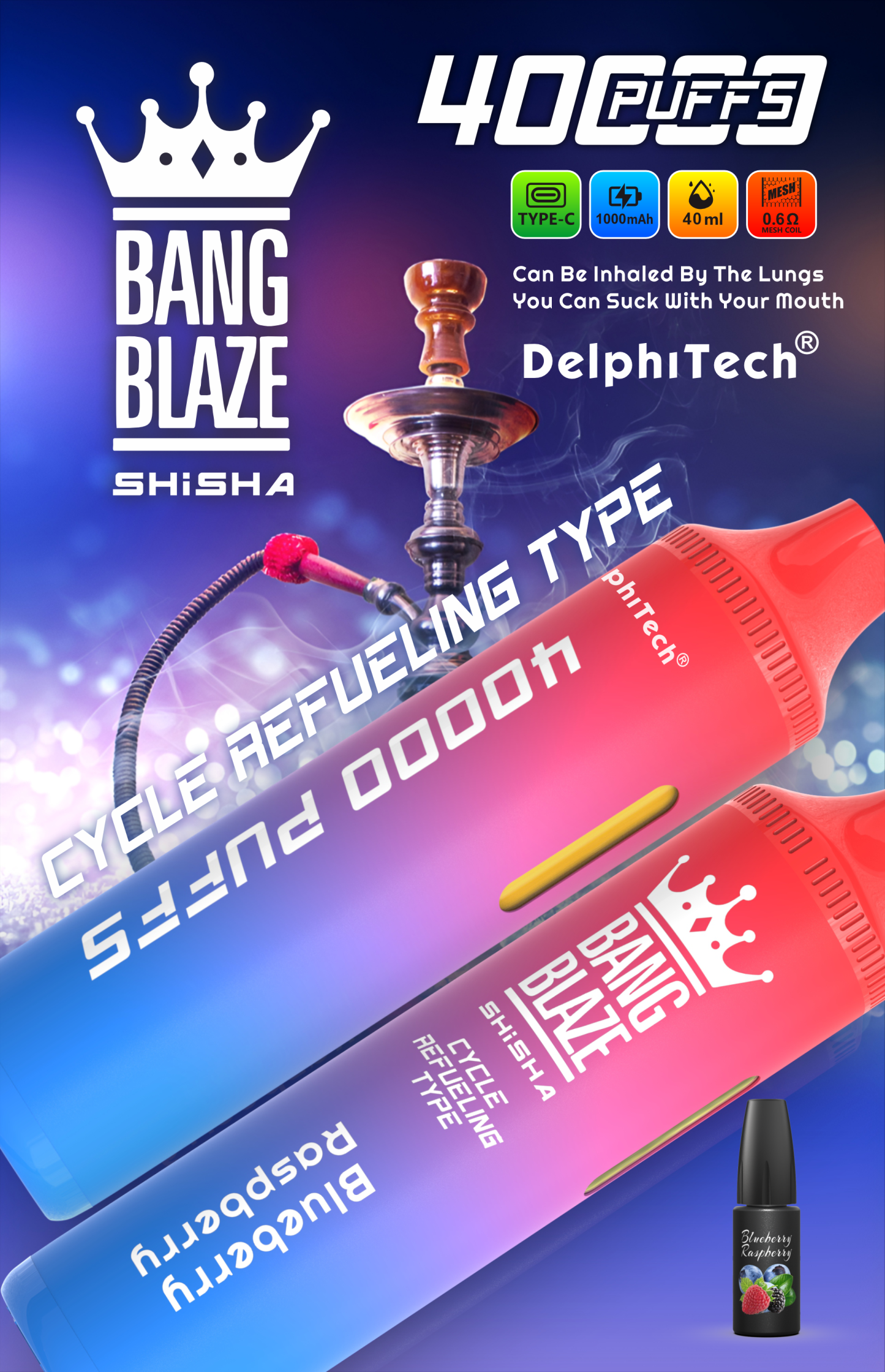 BANGBLAZE 40000puffs DSK040 in stock 10pcs/set