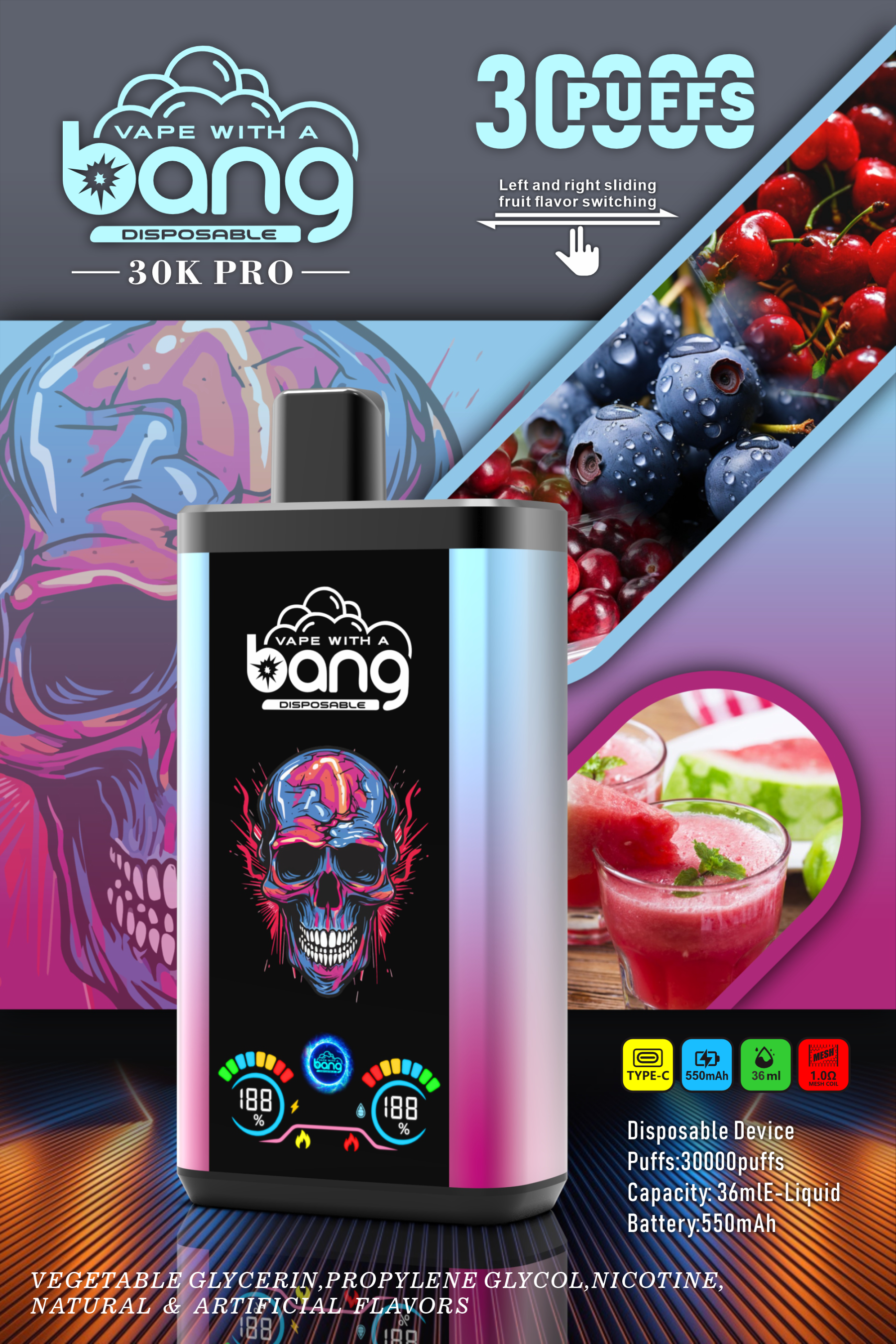 BANG 30000 PUFFS DSK018 in stock 10pcs/set